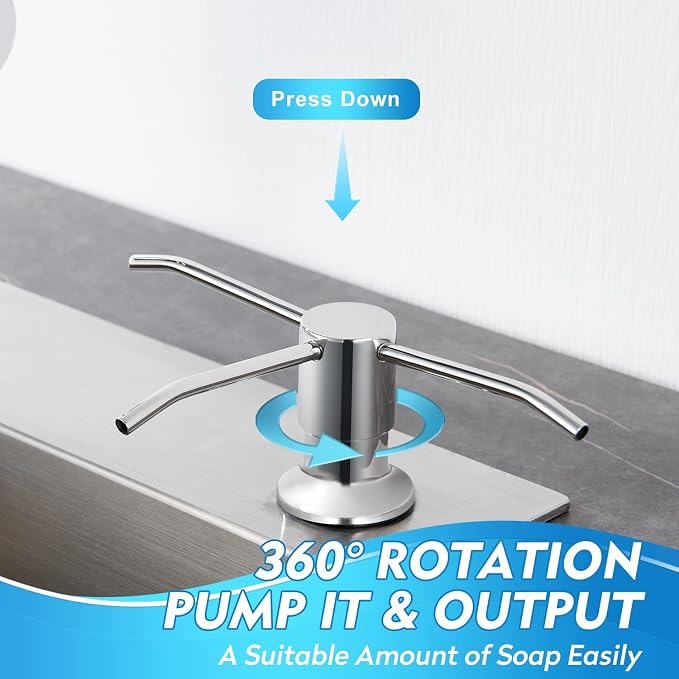 CREA Chrome Built-in Soap Dispenser - Image 4