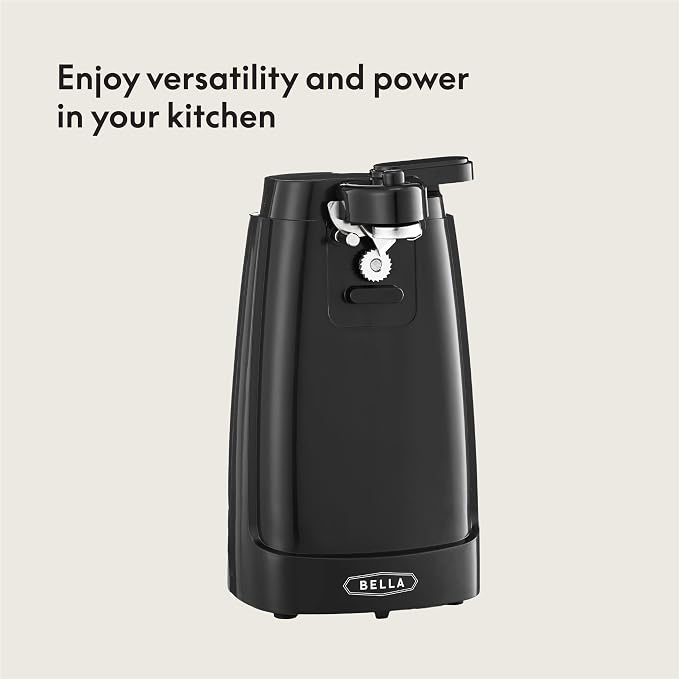 bella Electric Can Opener and Knife Sharpener, Removable Cutting Lever - Image 6