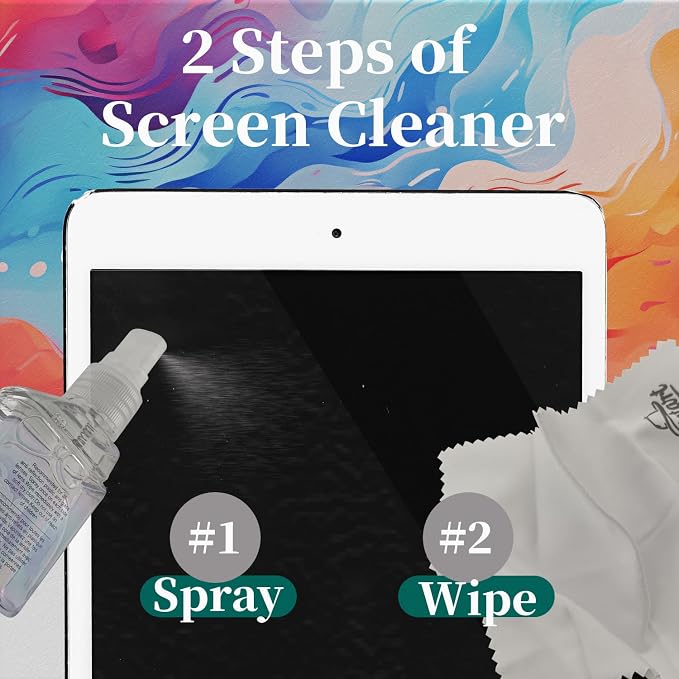 2-Pack Eye Glasses Cleaner Spray, Travel-Sized Screen Cleaning Kit - Image 3