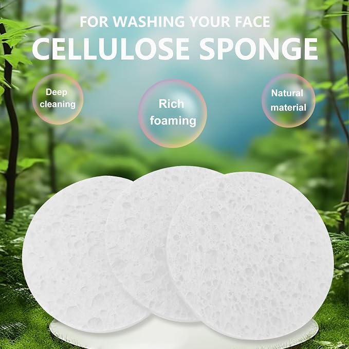 50-Count Large Compressed Facial Sponges - Image 6