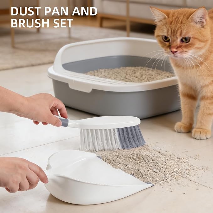 NACENA Dust Pan and Brush Set, Large Hand Broom and Dustpan Set Large Brush and - Image 6