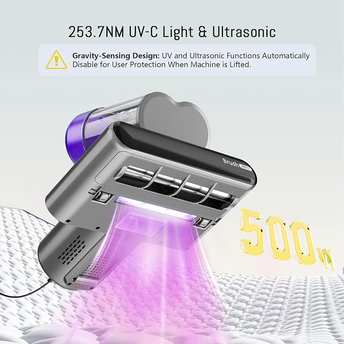 Bed Vacuum Cleaner Mattress Vacuum Cleaner, 16Kpa Powerful Handheld Vacuums - Image 2