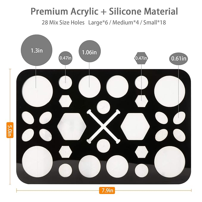 Acrylic Drying Rack for Brushes, Collapsible Stand - Image 3