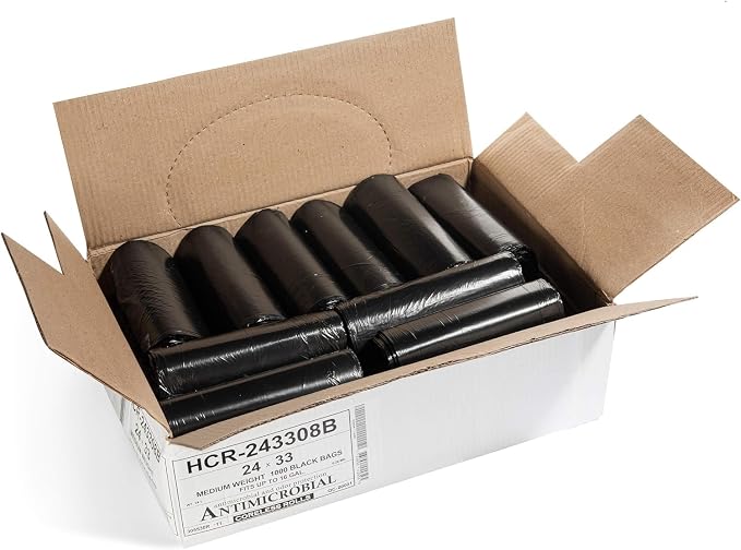 Aluf Plastics High Density Trash Bags, 16 Gallon, 8 Micron, - Image 2