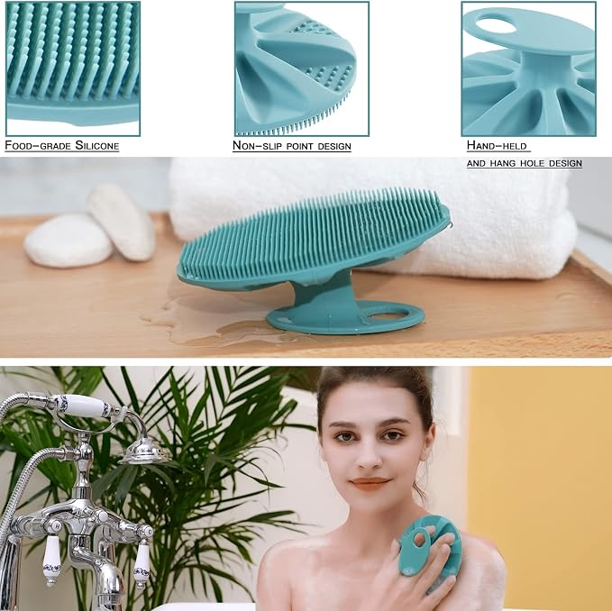 INNERNEED Food-Grade Soft Silicone Body Cleansing Brush Shower Scrubber - Image 4