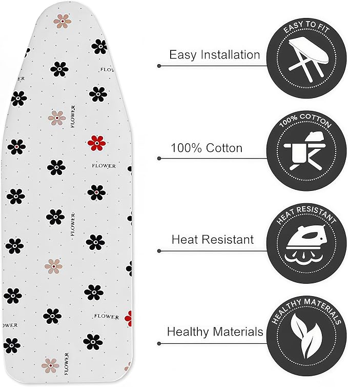 Ironing Board Cover with Two 5MM Thick Feltpads, Fits Standard Ironing Boards - Image 3