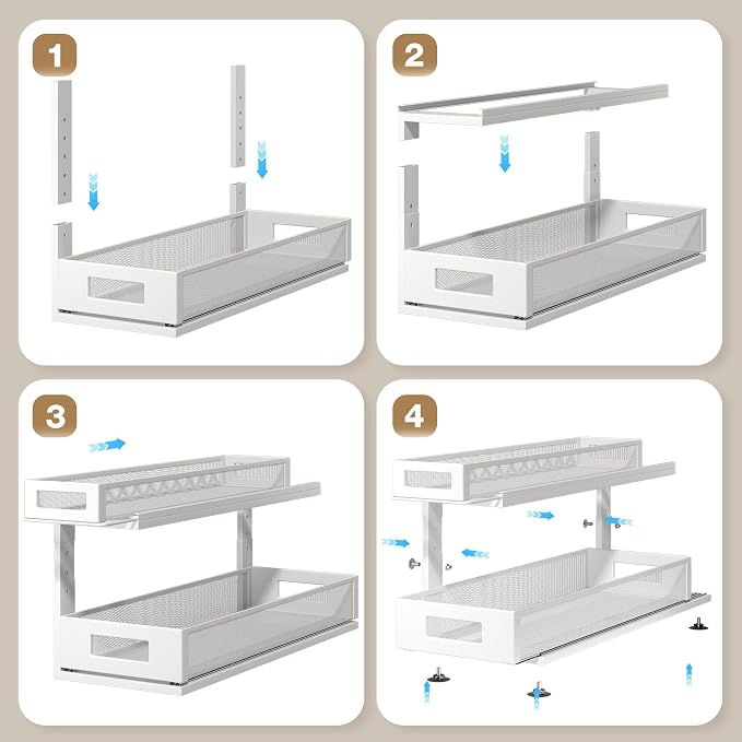 2 Pack 21.3IN-Depth Under Sink Organizer - Image 5