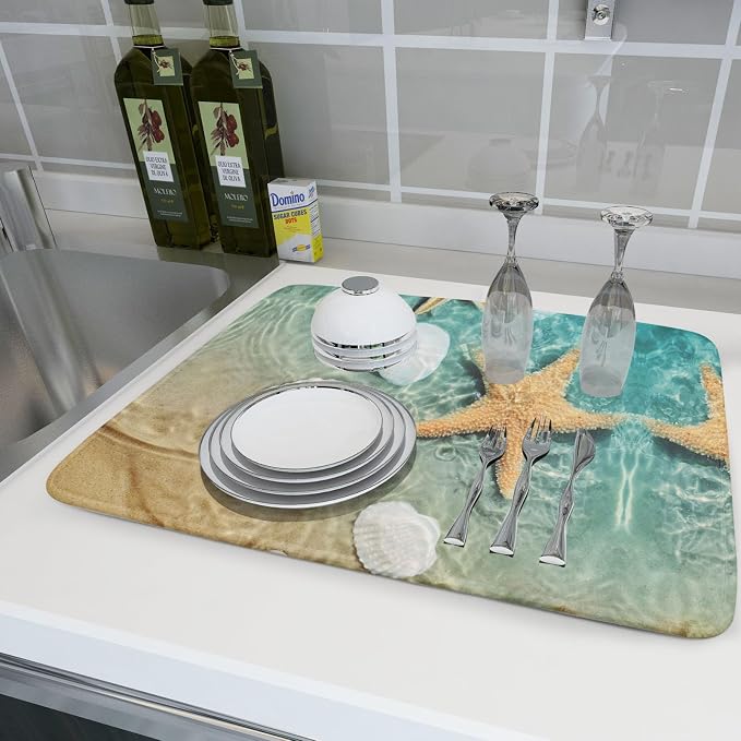 Summer Beach Style Dish Drying Mat - Image 6