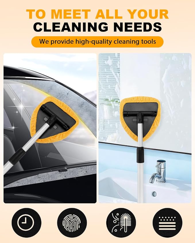 5 Pack Microfiber Pads for Windshield Cleaner Tool – Washable Windshield - Image 8