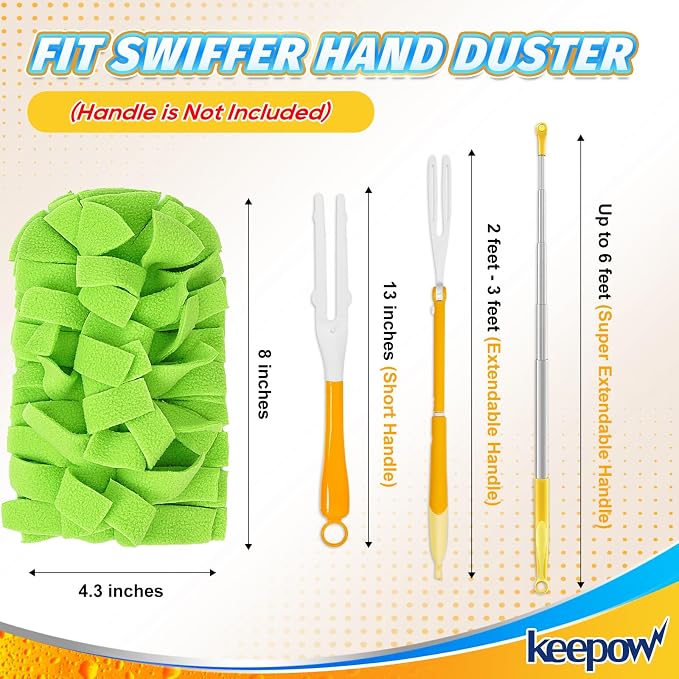 KEEPOW 20 Pack Reusable Duster Refill Compatible - Image 2