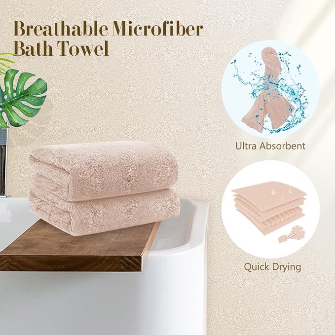 Orighty Microfiber Bath Towels Pack of 4 - Image 5