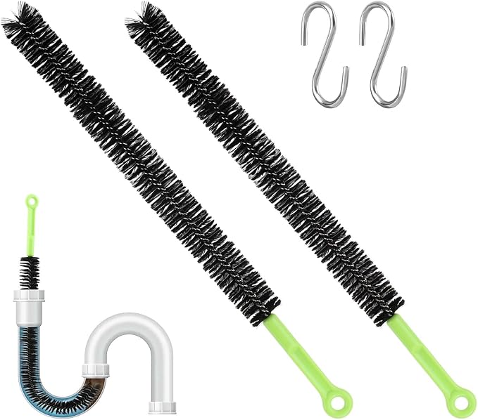 2 Pcs Drain Clean Brush Set, by EMVANV
