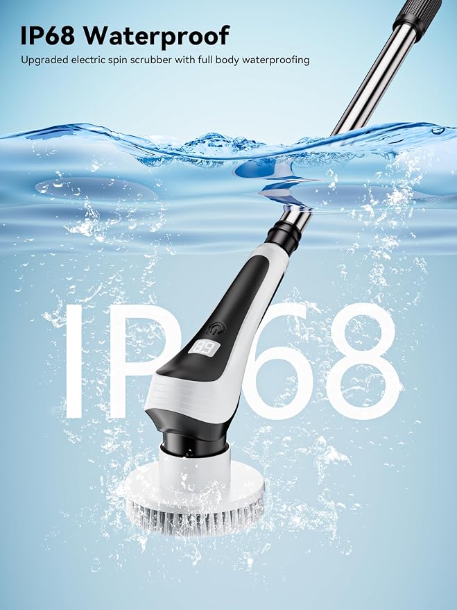 Electric Spin Scrubber, Cordless Cleaning Brush - Image 4