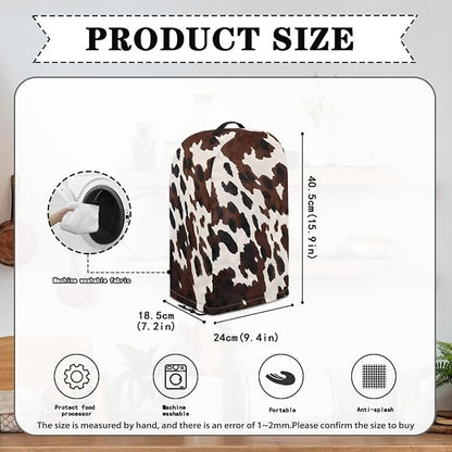 Cow Pattern Blender Cover Kitchen Blender Dust Covers with Drawstring Food Processor Dust Covers Stand Mixer Case Coffee Maker Appliance Cover for Home Kitchen Indoor