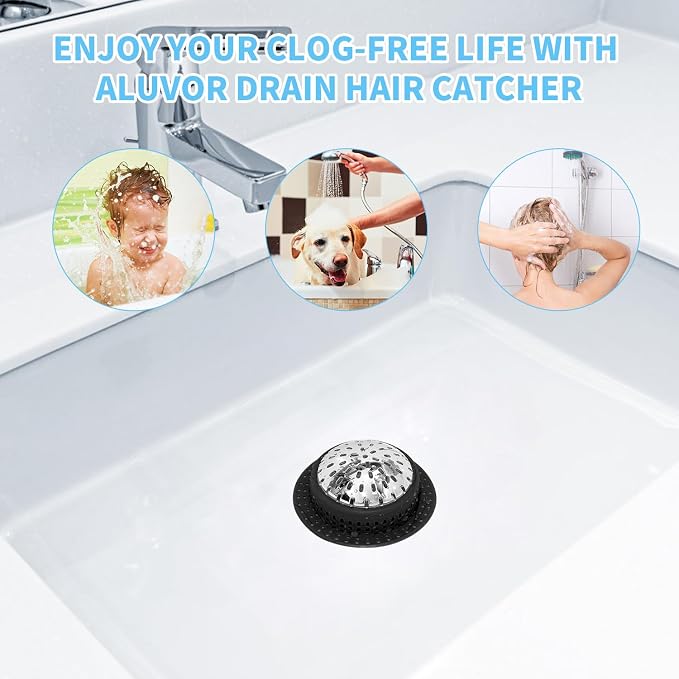 Shower Drain Hair Catcher, Shower Drain Cover, Bathtub Drain Hair Catcher - Image 6