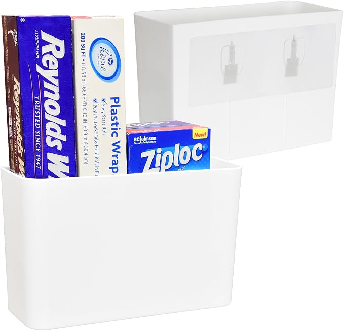 Youngever Plastic Adhesive Storage Organizer Bin by Youngever