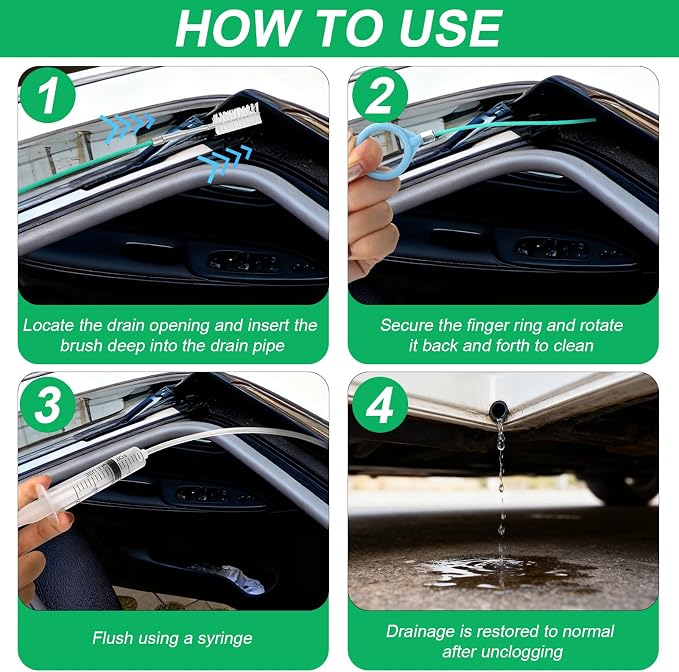 XANGNIER Upgraded Auto Sunroof Drain Cleaning Tool, 118in Extra Long Flexible - Image 4