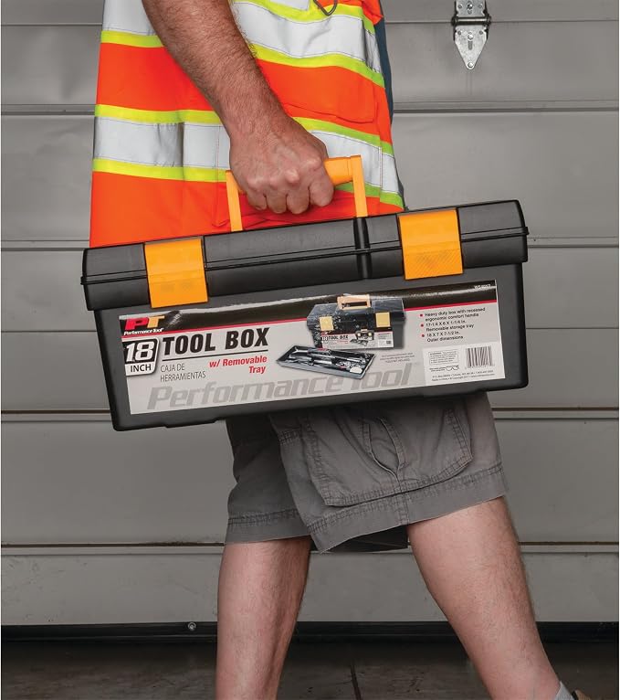 Performance Tool W54017 18-Inch Plastic Box - Image 3