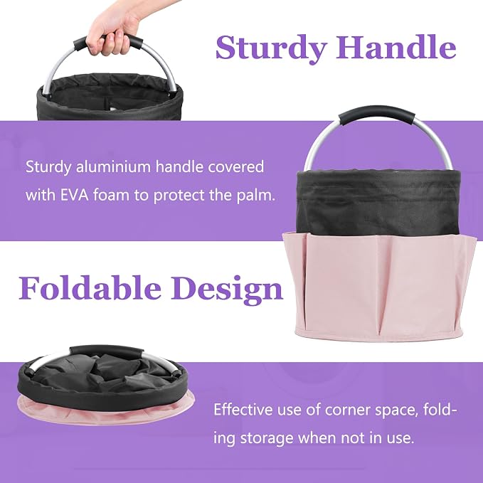 17L Cleaning Supply Caddy for Family, Portable Shower Caddy - Image 8