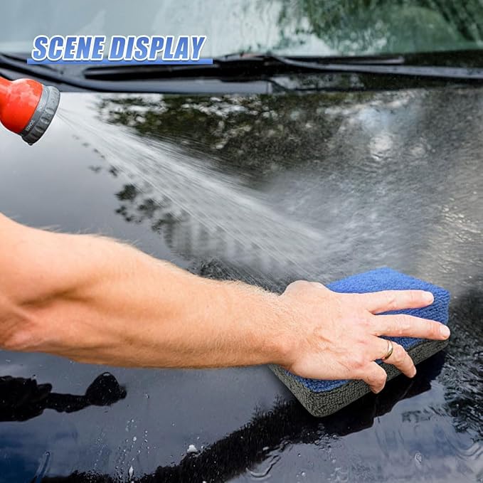 3PCS Microfiber Applicator Pads, Soft No-Scratch Car Wash Sponge, Washable - Image 6