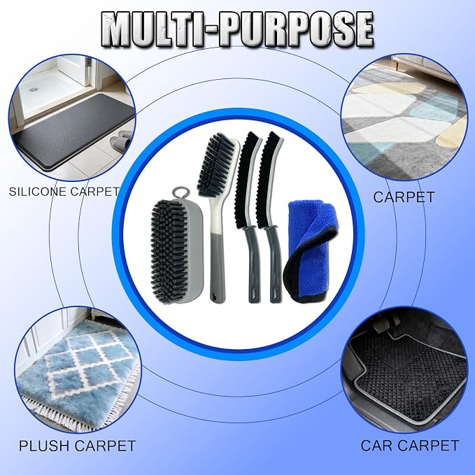 Carpet Cleaning Brush, Car Carpet Cleaner Brush, Rug Brush Scrubber, Carpet - Image 7