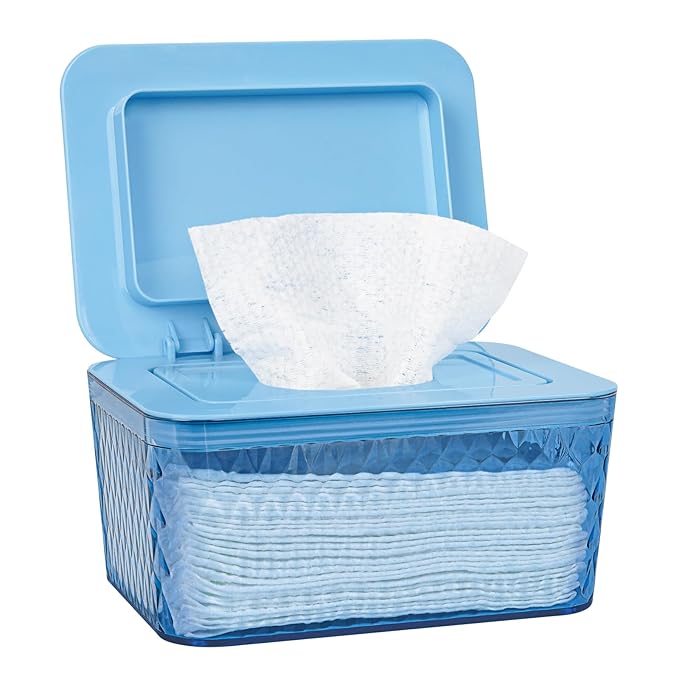 Wipes Dispenser, One-Handed Operation Wipe Holder by Whiidoom