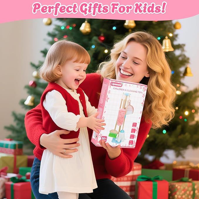 Kids Cleaning Set, Wooden Toddler Broom Set - Image 7