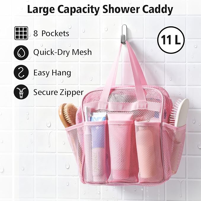 F-color Mesh Shower Caddy Portable - Image 3