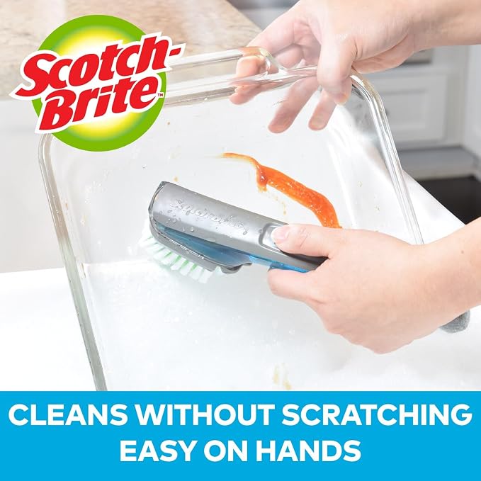 Scotch-Brite Soap Control Dishwand Brush Refills, Non-Scratch Scrub Brush Heads - Image 2