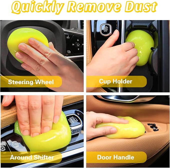 Car Cleaning Gel 4-Pack – Universal Car Cleaning Putty, Auto Interior Cleaner - Image 2