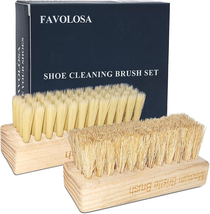 Portable Shoe Cleaning Brush Set of 2 Brushes by Unknown