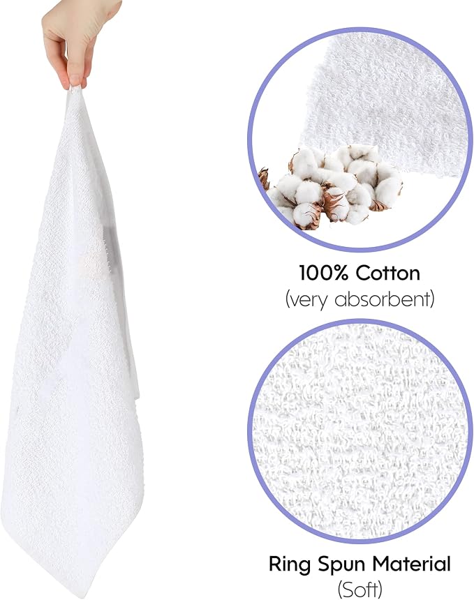 Nabob Wipers Kitchen Bar Mop Terry Towels 12 Pack - Image 3
