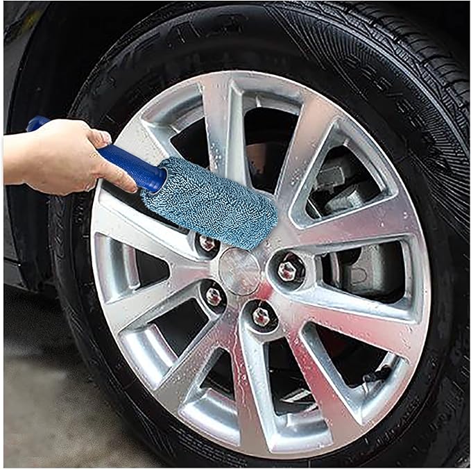 Wheel Brush, Microfiber Metal Free Wheel & Rim Brush Cleaner Brush - Image 5
