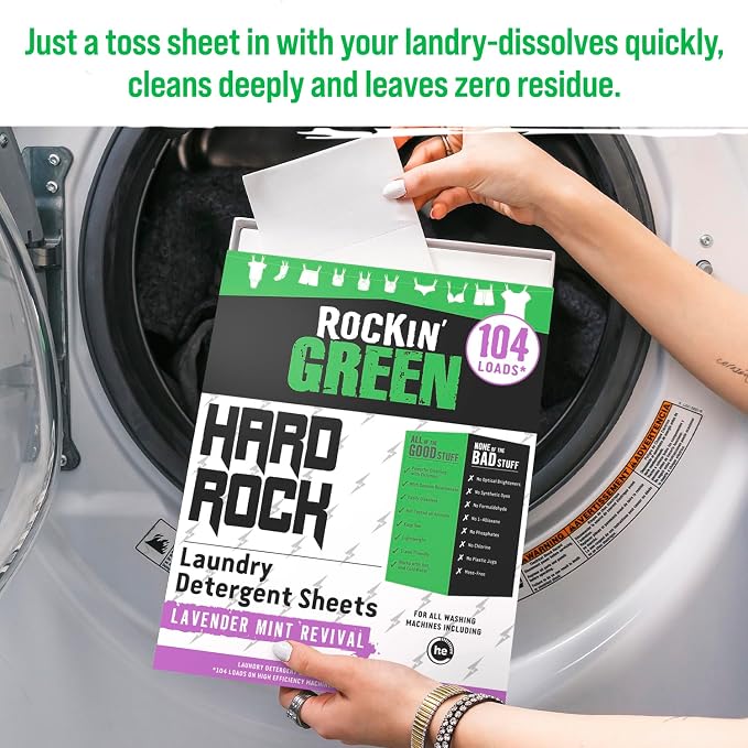 Rockin' Green Hard Rock Travel Laundry Detergent Sheets - Image 3
