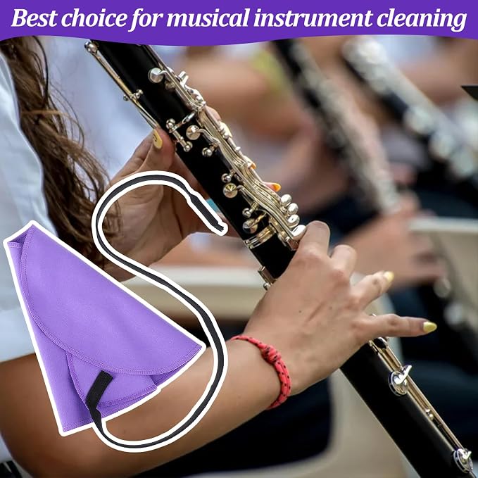 2 PCS Clarinet Swab Cloth Cleaner, Effectively Clean Dirt, Clarinet Cleaning - Image 6