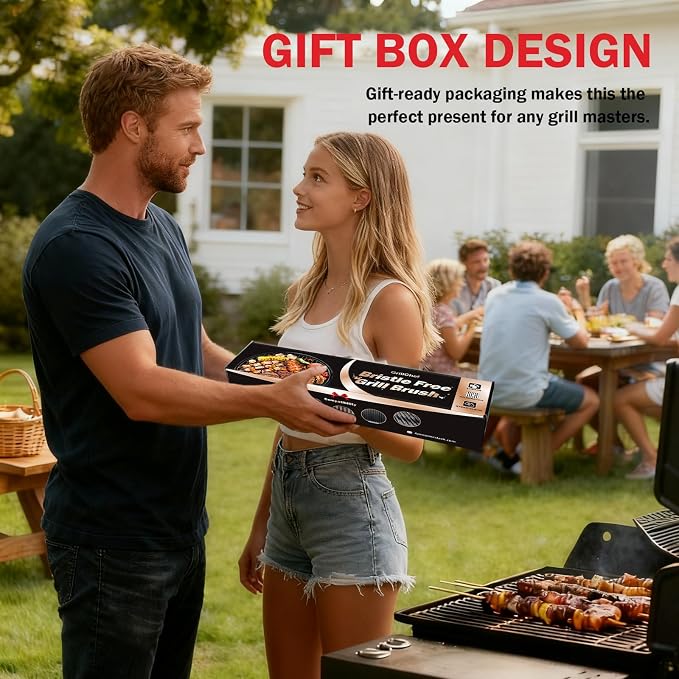 GrillChef Bristle Free Grill Brush, BBQ Steam Cleaning Brush - Image 7