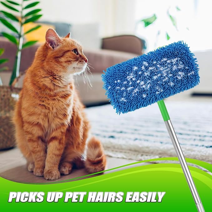 Set of 4 Reusable Microfiber Mop Pads Compatible - Image 5