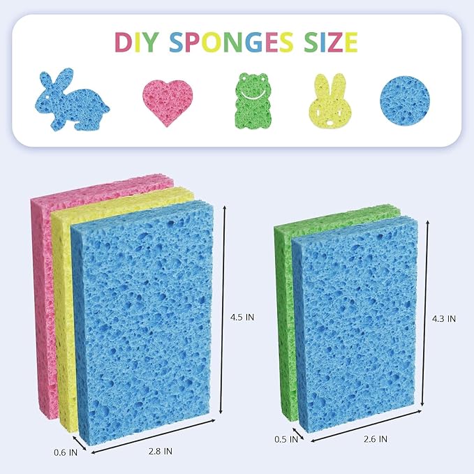 CELOX 24 Pack Cellulose Sponge Bulk - Image 6