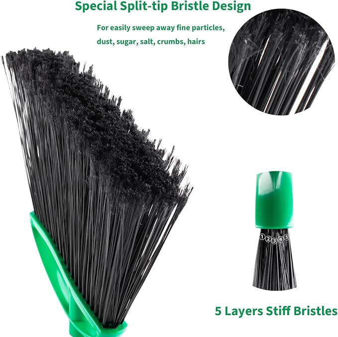 2 Pack Angle Broom, Household Commercial Floor Cleaning, - Image 3