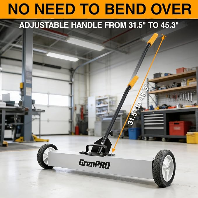 Magnetic Sweeper Rolling 36 Inch, 55-Pound Lawn Magnet - Image 2