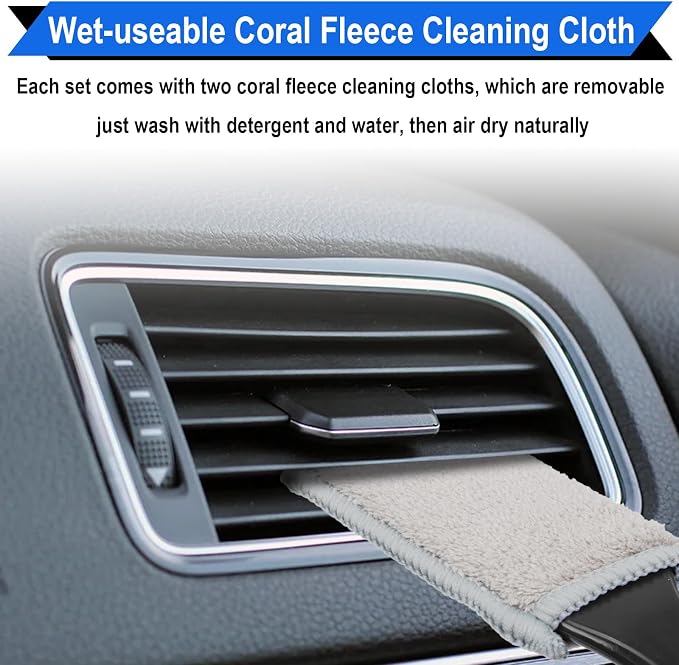 Double Head Brush for Car Clean, 2 in 1 Car Detailing Brush, Double Ended - Image 4