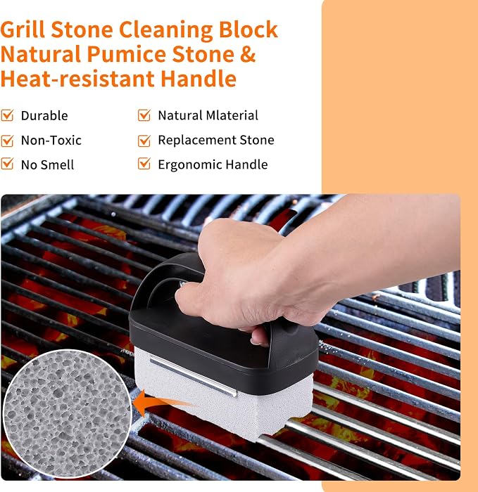 Grill Cleaner with Handle, Grill Cleaning Kit Tool - Image 2