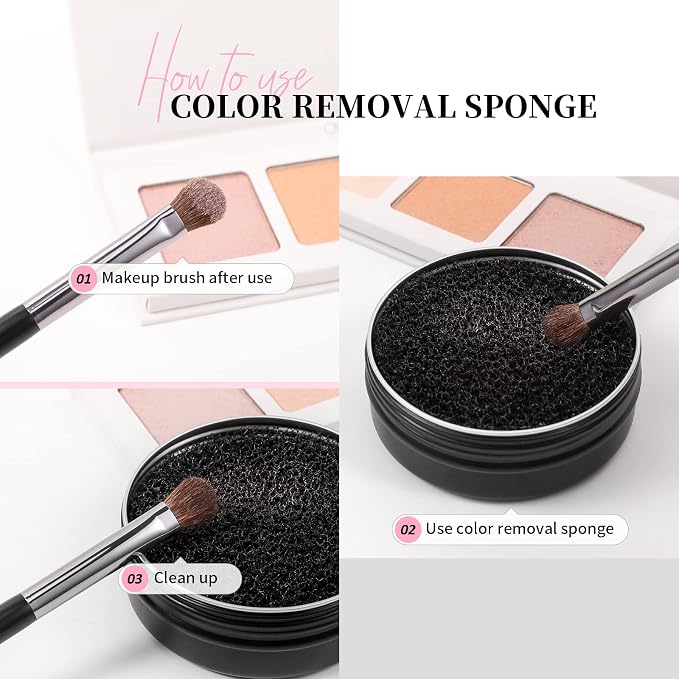 DUcare Makeup Brush Cleaner Makeup Brushes Solid Soap Cleanser - Image 3