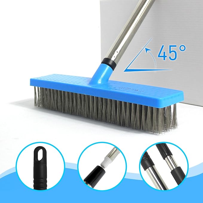 Stainless Steel Wire Broom Deck Scrubber Brush - Image 4