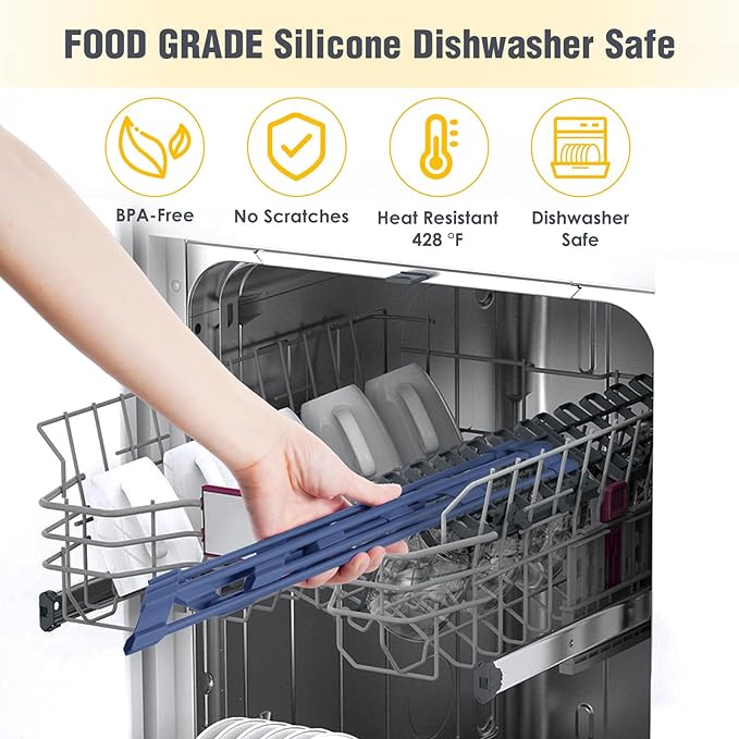 Tomorotec Compact Silicone-Coated Triangle Dish Drying Rack - Image 6