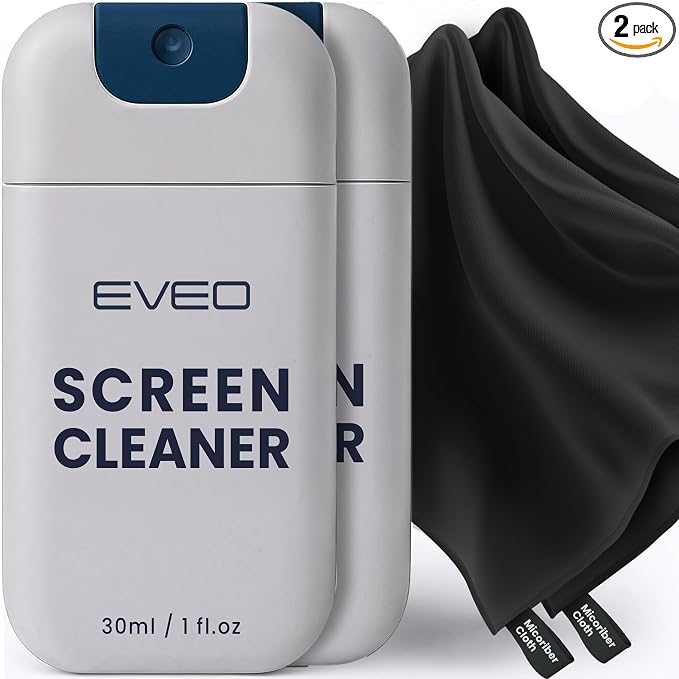 EVEO Computer Screen Cleaner Spray Kit- Portable Laptop Screen Cleaner by EVEO