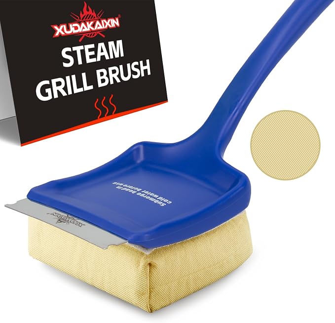19" Large Bristle-Free Steam Grill Brush, Replaceable BBQ Cleaning Head by XUDAKAIXIN