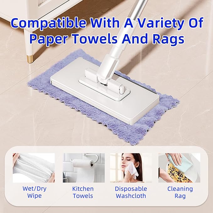Snap Grip Mini Mop Touch Free Press Grip Removable Polvo Mini Lazy Dust Mop and - Image 9