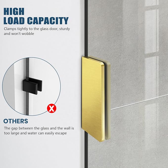 Frameless Shower Door, 3/8" Glass Shower Doors - Image 3
