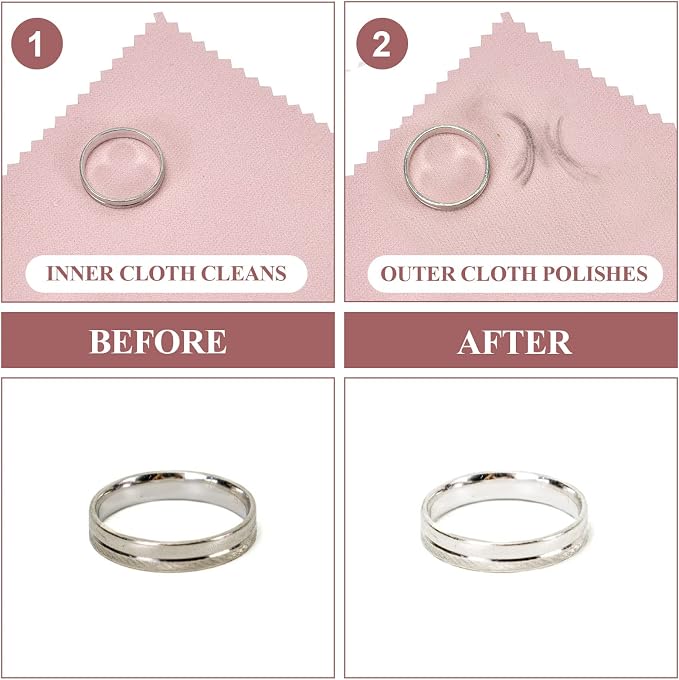 60PCS Jewelry Cleaning Cloth, Professional Polishing Cloth Individually Wrapped - Image 4